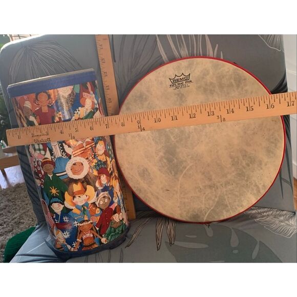 2 REMO Kids Percussion Konga & Hand FiberSkyn Drum SET - Picture 6 of 6